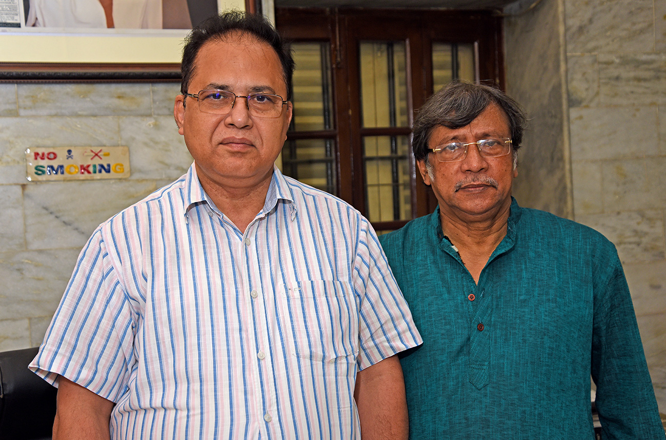 With the Vice Chancellor of Kazi Nazrul University Sri Sadhan Chakraborty